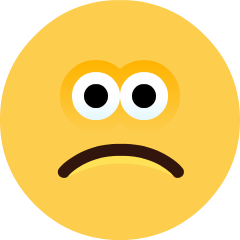 Frowning Face as drawn by Skype in 1.2