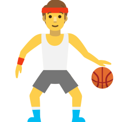 man bouncing ball as rendered by Skype