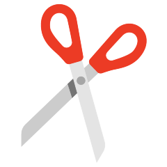 scissors as rendered by Skype