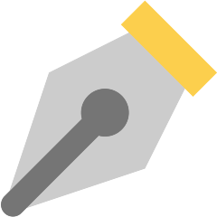 black nib as rendered by Skype