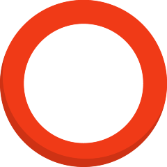 hollow red circle as rendered by Skype