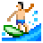Person Surfing, the previous design