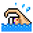 Person Swimming, the previous design