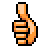 Thumbs up as drawn by SoftBank in 2004