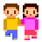 Woman and Man Holding Hands, the previous design