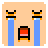 Loudly Crying Face, the previous design