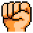 Raised Fist, the previous design