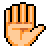 Raised Hand, the previous design