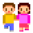 Woman and Man Holding Hands, the design in this release