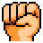 Raised Fist, the design in this release