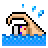 Person Swimming, the previous design