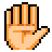 Raised Hand, the previous design