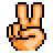 Victory Hand as drawn by SoftBank in 2008