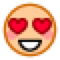 Smiling Face with Heart-Eyes, the design in this release