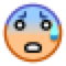 Anxious Face with Sweat, the design in this release