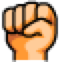 Raised Fist, the design in this release