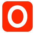O button (blood type) as rendered by SoftBank