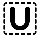 Regional Indicator Symbol Letter U as rendered by SoftBank