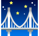 bridge at night as rendered by SoftBank
