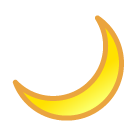 crescent moon as rendered by SoftBank