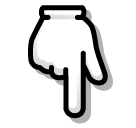 Backhand Index Pointing Down, the design in this release