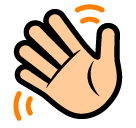 تلويح باليد as rendered by SoftBank