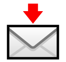envelope com seta as rendered by SoftBank