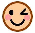 Cara Guiñando El Ojo as drawn by SoftBank in 2014