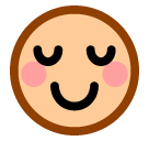 ほっとした顔 as rendered by SoftBank