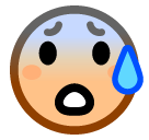 Anxious Face with Sweat, the design in this release