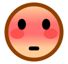 visage qui rougit as rendered by SoftBank