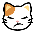 schmollende Katze as rendered by SoftBank