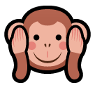 Sich Die Ohren Zuhaltendes Affengesicht as drawn by SoftBank in 2014