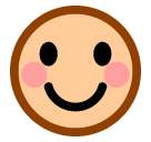 وجه مبتسم as rendered by SoftBank