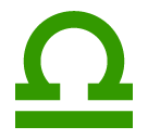 Waage (Sternzeichen) as rendered by SoftBank