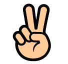 Victory Hand as drawn by SoftBank in 2014