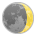 waxing crescent moon as rendered by Sony