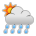 sun behind rain cloud as rendered by Sony
