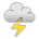 Cloud with Lightning as drawn by Sony in 13.1