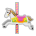 carousel horse as rendered by Sony