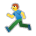 person running as rendered by Sony