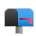 open mailbox with lowered flag as rendered by Sony