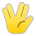 Vulcan Salute as drawn by Sony in 13.1