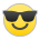 Smiling Face with Sunglasses as drawn by Sony in 13.1