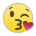 face blowing a kiss as rendered by Sony