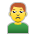 man pouting as rendered by Sony
