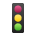 vertical traffic light as rendered by Sony