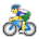 man biking as rendered by Sony