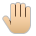raised back of hand: medium-light skin tone as rendered by Sony