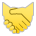 Handshake as drawn by Sony in 13.1
